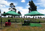 Tent provided by William Matthew funerals for open air funeral services